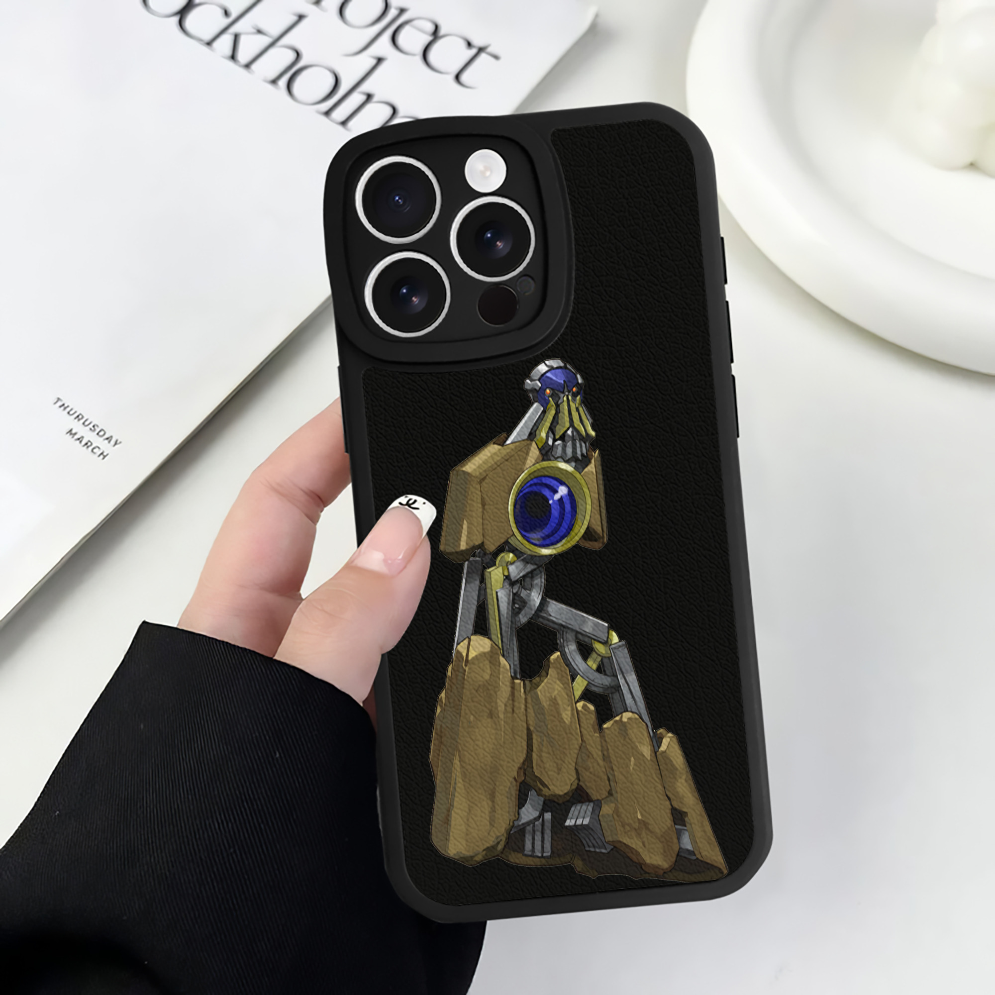 遊☆戯☆王 Yu-Gi-Oh! 【iPhone 16シリーズ対応】シリコンスマホケース（レザー調） 材質：シリコン